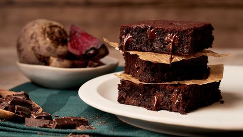 Rote Bete Brownies Querformat