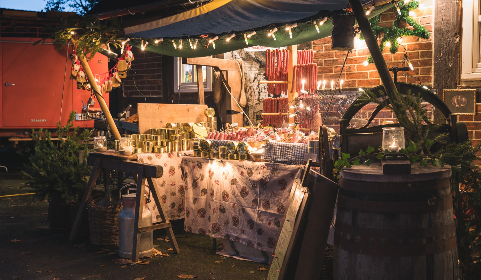 Aussteller beim Nacht-Weihnachtsmarkt, © Lüneburger Heide GmbH