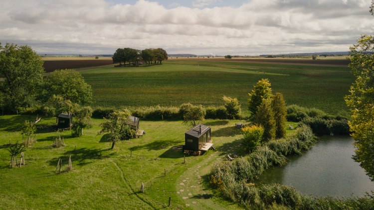 Drohnenaufnahme Lodge Landsitz, © Raus / Noel Richter