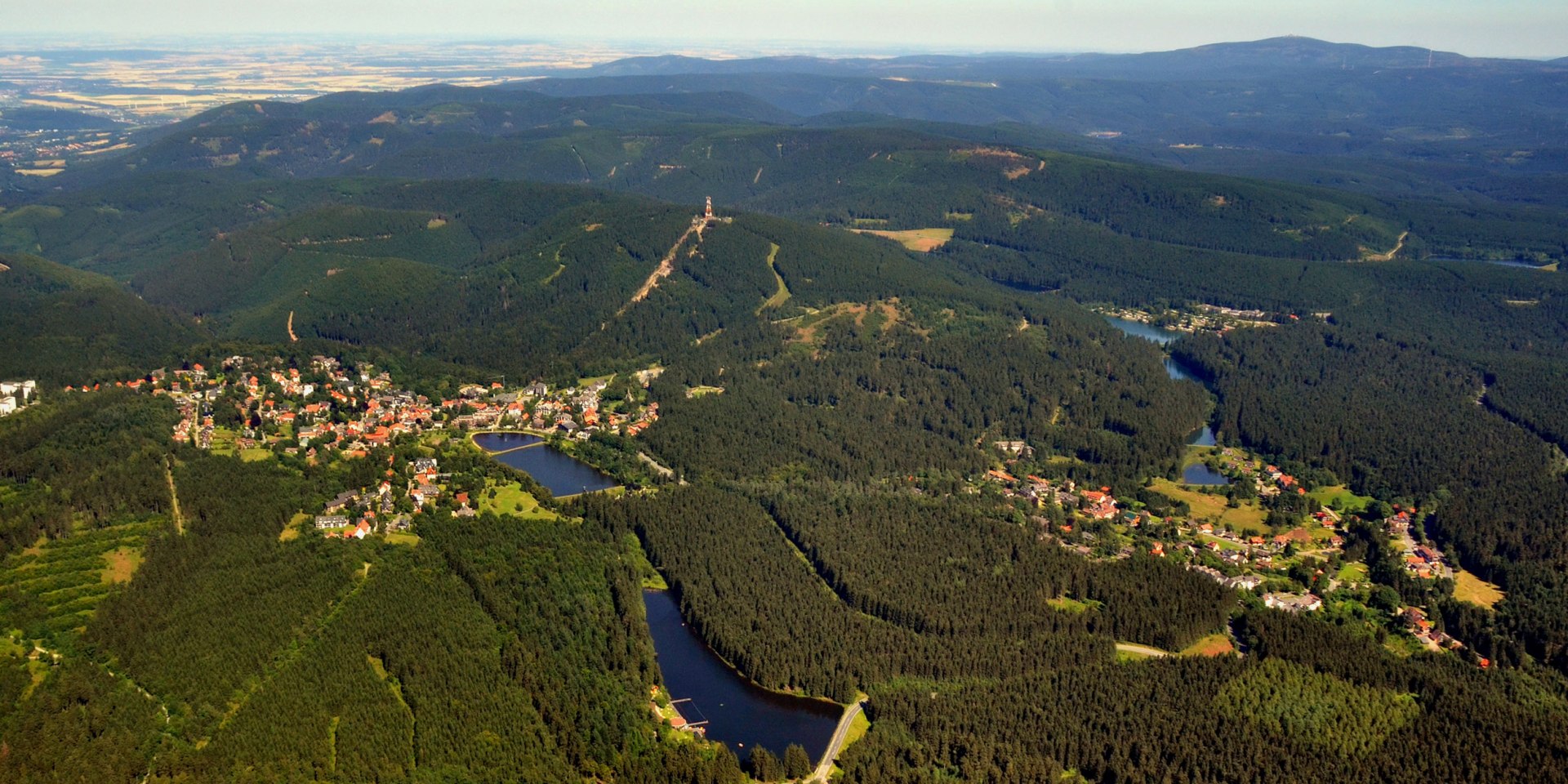 Luftaufnahme von Hahnenklee, © HAHNENKLEE tourismus marketing gmbh