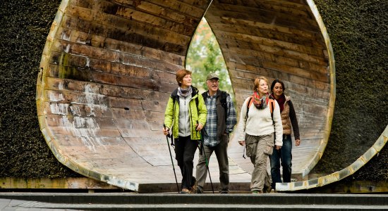 Durchatmen beim Durchwandern der SoleArena in Bad Essen, © Natur- und Geopark TERRA.vita