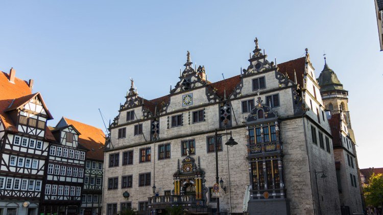 Weserrenaissance-Rathaus von Hann. Münden, © Hann. Münden Marketing / Peter Heitmann