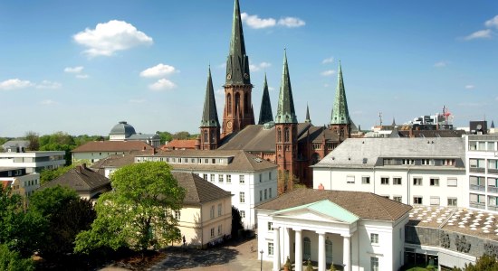 Blick auf den Schlossplatz von Oldenburg