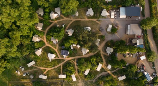 Luftbild vom destinature Dorf Hitzacker, © TourismusMarketing Niedersachsen/ Isabela Pacini