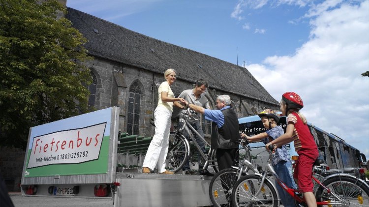 Der Fietsenbus in der Grafschaft Bentheim, © Grafschaft Bentheim Tourismus / Frieling