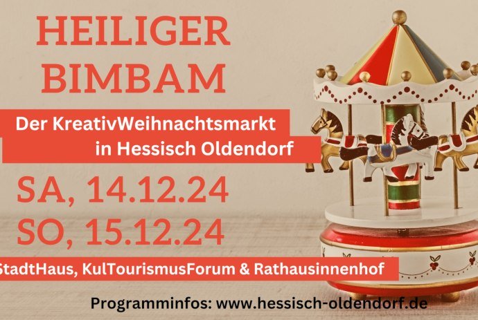 Heiliger Bimbam - Der KreativWeihnachtsmarkt, © Touristikzentrum Westliches Weserbergland, Stadt Hessisch Oldendorf