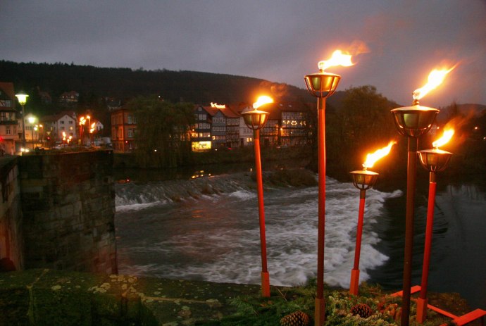 Laternenlicht und schwarzes Bräu (03.01.), © Hann. Münden Marketing GmbH, Photo Burkhardt