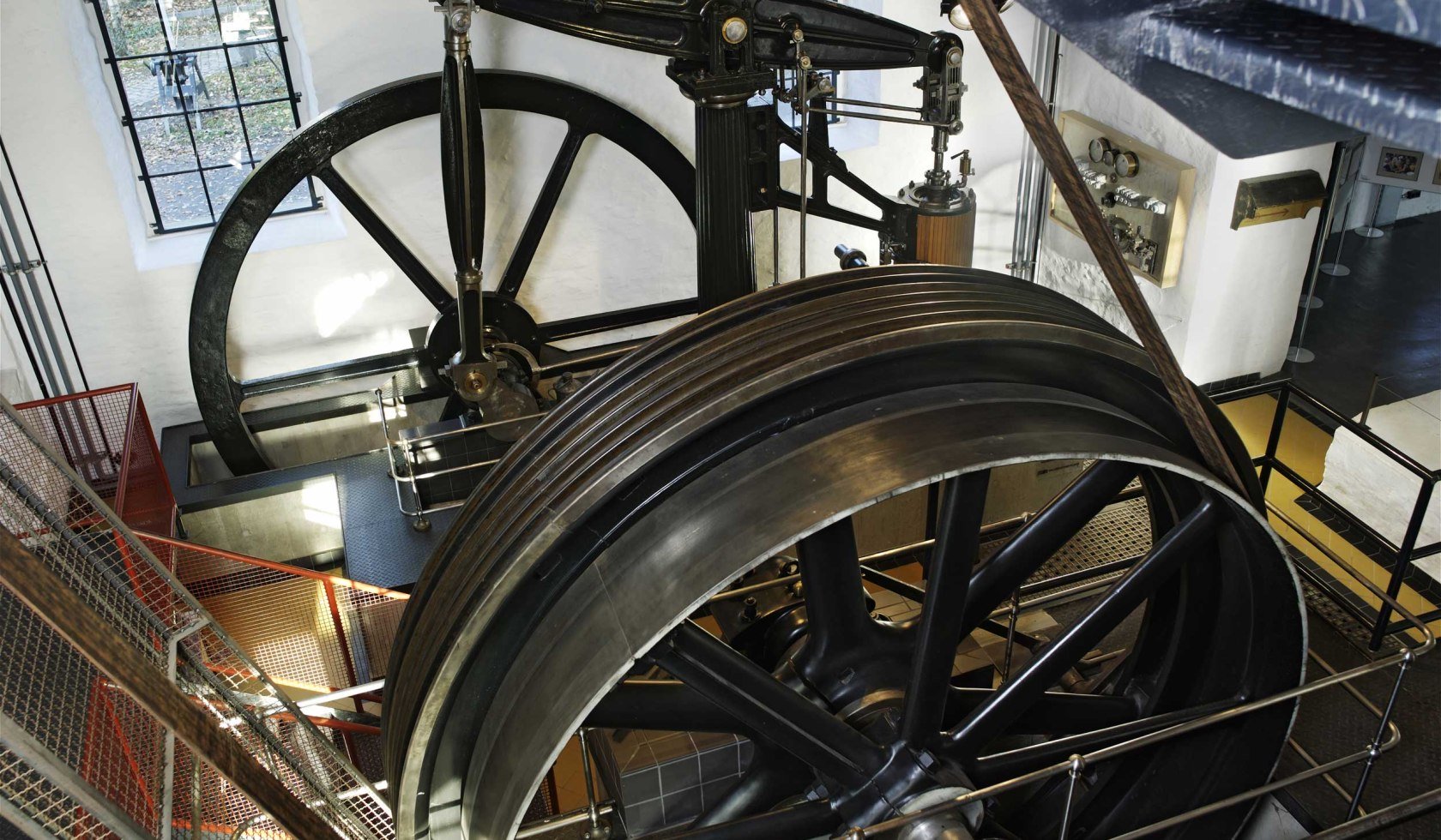 Blick auf die Dampfmaschinen, © Museum Industriekultur Osnabrück/ Christian Grovermann