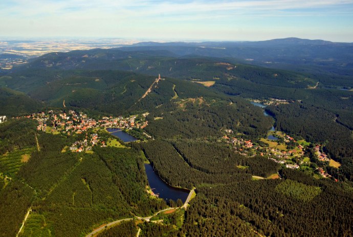 Luftaufnahme von Hahnenklee, © HAHNENKLEE tourismus marketing gmbh