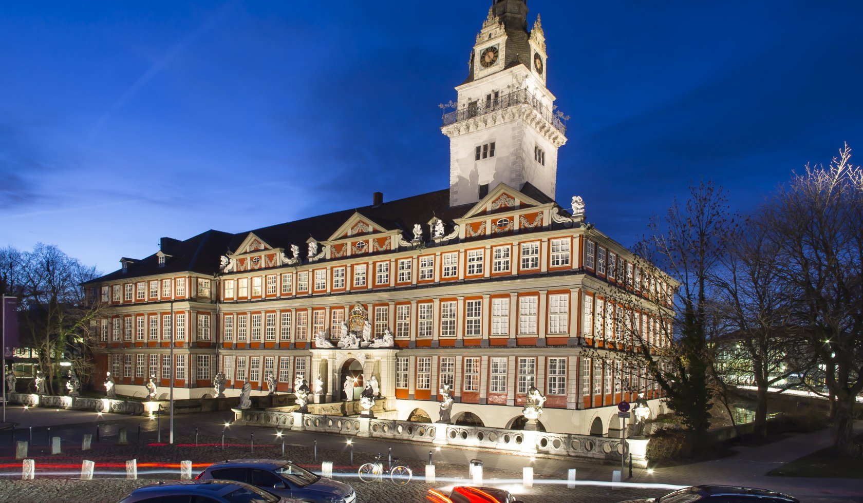 Schloss Wolfenbüttel bei Nacht, © Stadt Wolfenbüttel/Christian Bierwagen