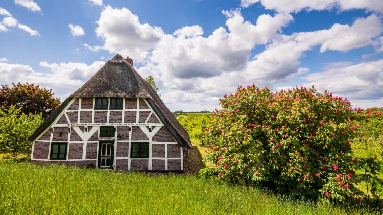 Bauernhaus in idyllischer Umgebung, © Markus Tiemann