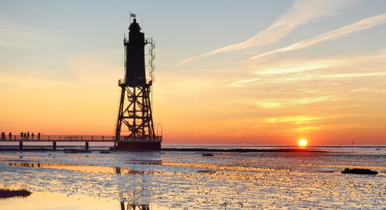 Leuchtturm Obereversand an der Wurster Nordseeküste, © Cuxland-Tourismus/	Bernd Schlüsselburg