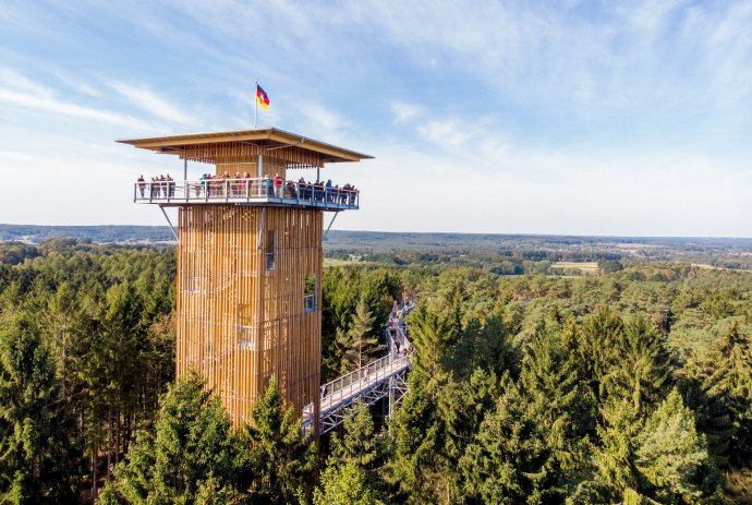 Aussichtsturm des Baumwipfelpfades, © Weitblick Tietz GmbH & Co. KG / Adrian Föhl