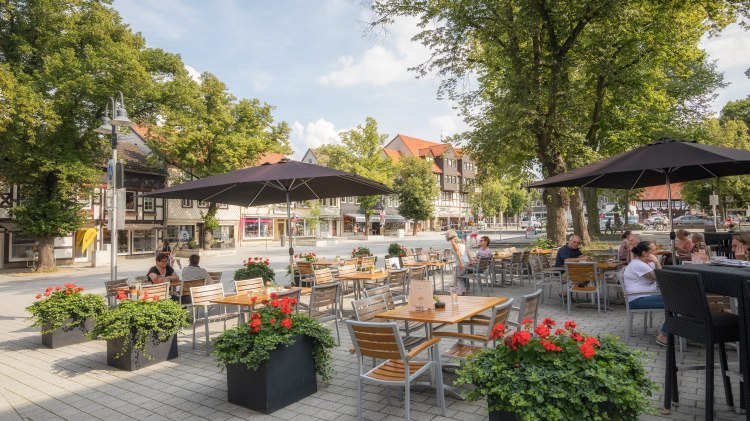 Marktplatz in der Innenstadt von Salzgitter-Bad, © Stadt Salzgitter / Andre Kugellis