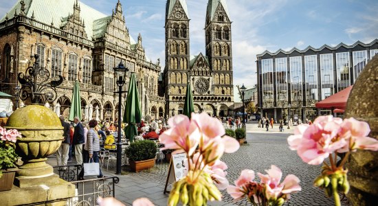 Marktplatz Rathaus Dom Bremen, © BTZ Bremer Touristik-Zentrale / Jonas Ginter