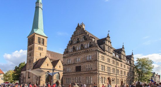 Hochzeitshaus und Marktkirche in Hameln, © Hameln Marketing und Tourismus GmbH