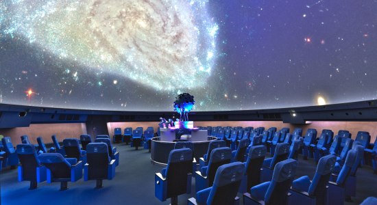 Abbildung der Milchstraße im Kuppelsaal, © Planetarium Wolfsburg / Jens Aschenbruck