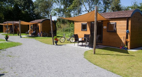 Außenansicht der Unterkunft Große Nordsee-Welle, © Nordsee-Camp Norddeich/ Tanja van Uden