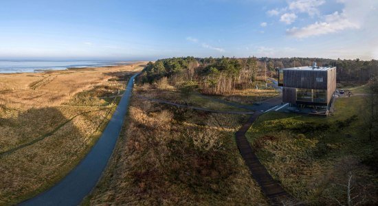 Außenansicht und Umgebung Wattenmeer-Besucherzentrum Cuxhaven, © TMN/ Burmann