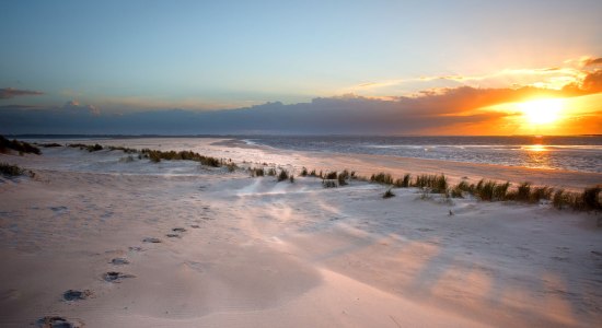 Blick über den Winterstrand auf der Insel Langeoog, © Tourismus-Service Langeoog/ Andreas Falk