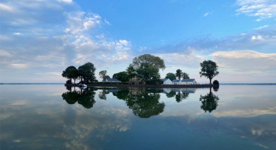 Blick vom Steinhuder Meer auf die Insel Wilhelmstein, © Heiko Höhn