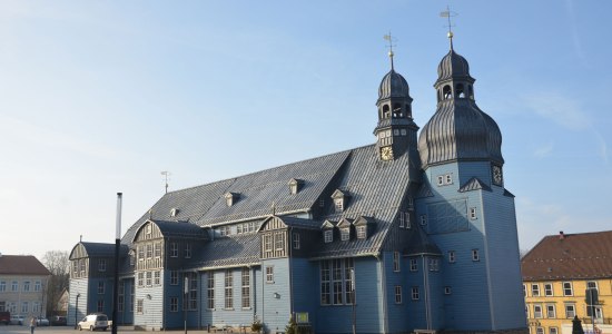 Marktkirche zum Heiligen Geist in Clausthal-Zellerfeld, größte Holzkirche Deutschlands, © KD Urban