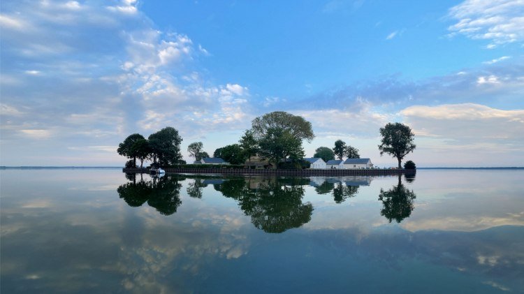 Blick vom Steinhuder Meer auf die Insel Wilhelmstein, © Heiko Höhn