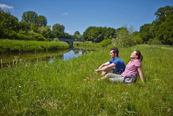 Pause an der Vechte, © Grafschaft Bentheim Tourismus / Rudi Schubert